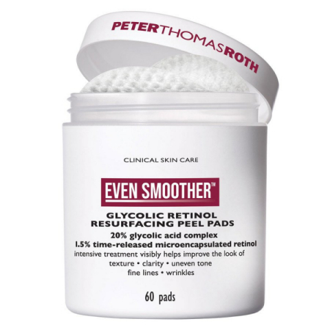 Peter Thomas Roth Even Smoother Glycolic Retinol Resurfacing Peel Pads i gruppen Ansikte / Ansiktspeeling / Peel pads hos Hudotekets Webshop (52779-0)