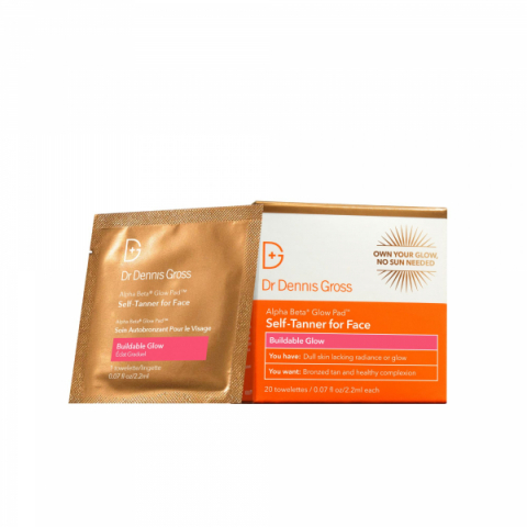 Dr Dennis Gross Alpha Beta Glow Pad Self Tanner for Face | Sol - Brun utan sol | Apoteka
