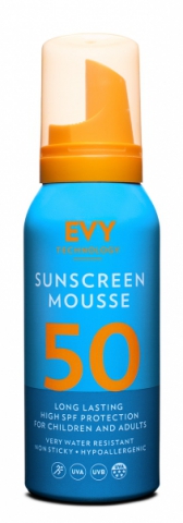 Evy Technology Sunscreen Mousse SPF 50 i gruppen Sol / Solkräm hos Hudotekets Webshop (5694230167067)