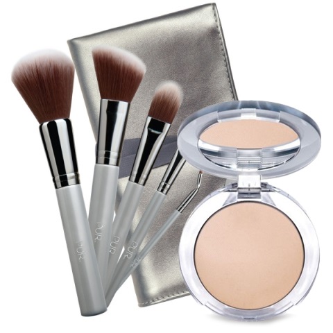 PÜR Pro Tools Brush Kit & Pürminerals 4-in-1 Pressed Mineral Makeup i gruppen Makeup / Kit & Paletter hos Hudotekets Webshop (57986)