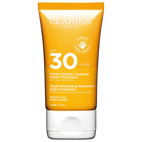 Clarins Youth-protecting Sunscreen High Protection SPF30 Face i gruppen Sol / Solkräm hos Hudotekets Webshop (58404)