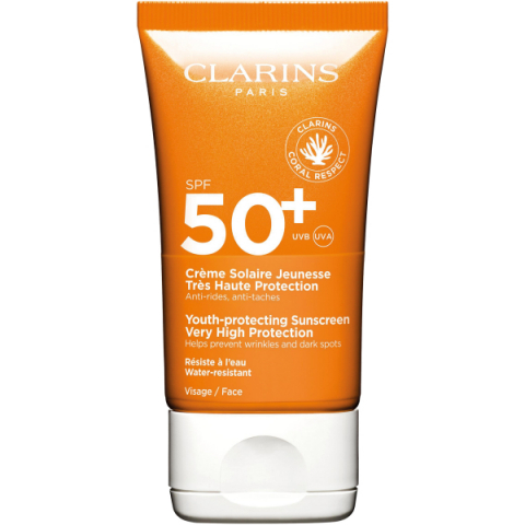 Clarins Youth-protecting Sunscreen Very High Protection SPF50 Face  i gruppen Sol / Solkräm hos Hudotekets Webshop (58405)