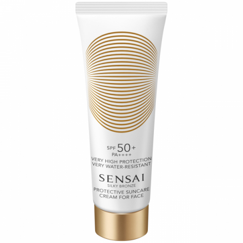 Sensai Silky Bronze Protective Cream Face SPF 50+ i gruppen Sol / Solkräm hos Hudotekets Webshop (58604)