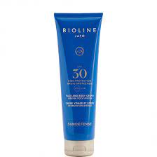 Bioline Sundefense Spf 30 Face and Body Cream i gruppen Produktserier / Bioline Sundefense hos Hudotekets Webshop (6142)