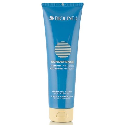 Bioline Sundefense Medium Protection Face/Body Cream i gruppen Sol hos Hudotekets Webshop (6163SD)