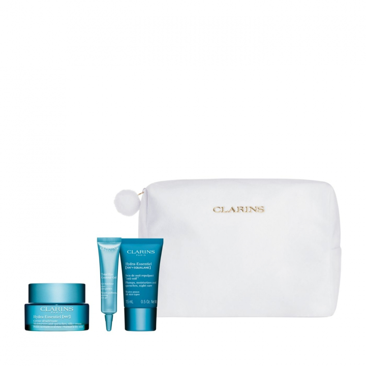 Clarins Hydra-Essentiel Kit 72 ml i gruppen Ansiktsvård / Kit & Paket hos Hudotekets Webshop (65390)