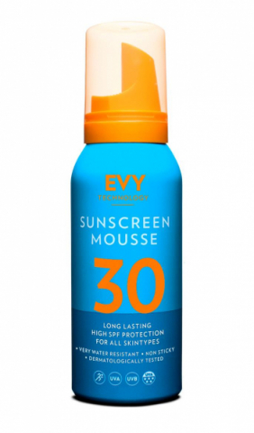 Evy Technology Sunscreen Mousse SPF 30 Travelsize i gruppen Sol / Solkräm hos Hudotekets Webshop (694230167002)