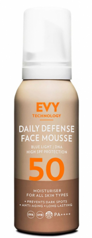 Evy Technology Daily UV Face Mousse SPF 50  i gruppen Sol / Solkräm hos Hudotekets Webshop (6942301670039)