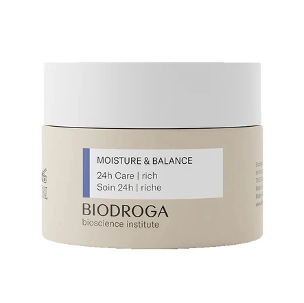 Biodroga Bioscience Institute Moisture & Balance 24h Care Rich | Ansiktsvård - Ansiktskräm - 24-h kräm - 24h-kräm för torr hud | Apoteka