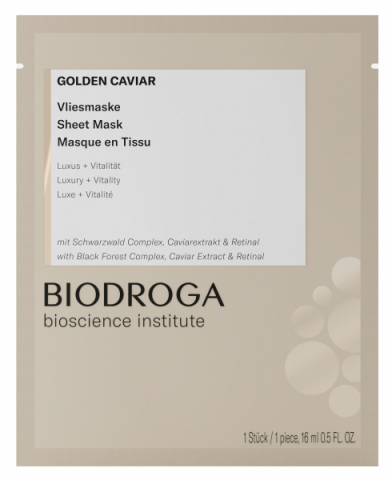 Biodroga Bioscience Institute Golden Caviar Sheet Mask i gruppen Ansikte / Ansiktsmask hos Hudotekets Webshop (70127)