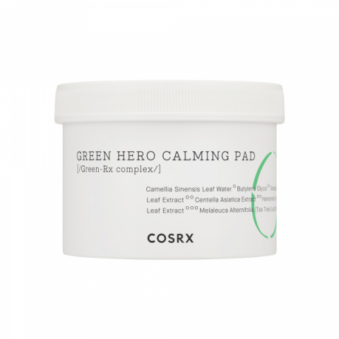 COSRX One Step Green Hero Calming Pad i gruppen Ansikte / Rengöringsritualen / Ansiktsrengöring hos Hudotekets Webshop (800)