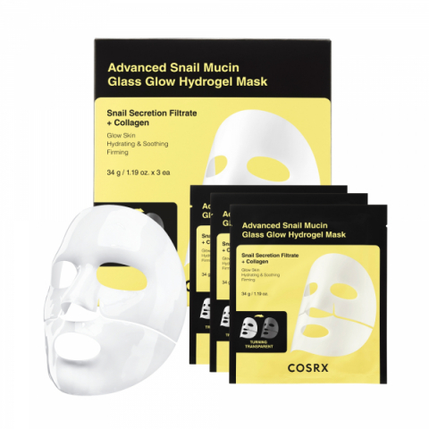COSRX Advanced Snail Mucin Glass Glow Hydrogel Mask | Ansiktsvård - Ansiktsmask | Apoteka