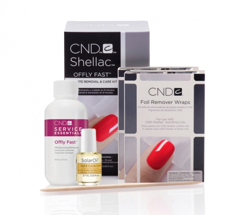 CND Offly Fast Remover Kit i gruppen Kropp / Naglar / Nagellack hos Hudotekets Webshop (90621)