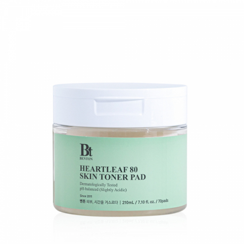 Benton Heartleaf 80 Skin Toner Pads | Ansiktsvård - Ansiktspeeling & ansiktsskrubb - Peeling pads | Apoteka