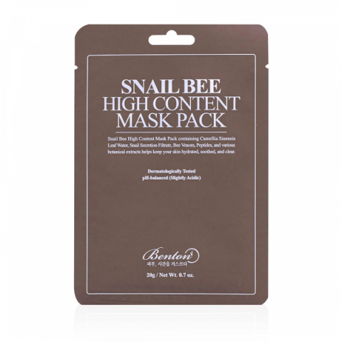 Benton Snail Bee High Content Mask | Ansiktsvård - Ansiktsmask - Sheet mask | Apoteka