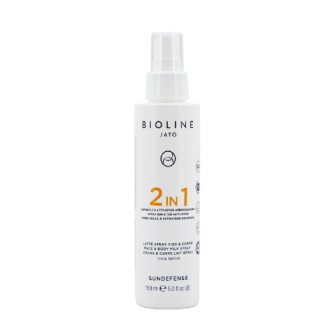 Bioline 2 IN 1 After Sun & Tan Activator Face & Body Milk Spray Tan & Repair | Sol - Pre Sun | Apoteka
