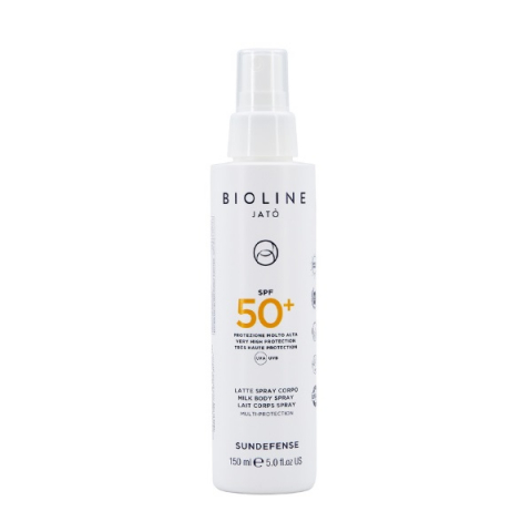 Bioline SPF 50+ Very High Protection Milk Body Spray Multi-Protection  i gruppen Sol / Solkräm hos Hudotekets Webshop (D1111)