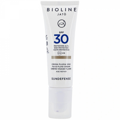 Produktfoto för Bioline Jatò High Protection Face Fluid Cream Age Repair SPF30 50 ml