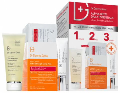Dr Dennis Gross Alpha Beta Daily Essentails Extra Strength 3 Step Kit i gruppen Ansikte / Kit & Paket hos Hudotekets Webshop (DG-35563)