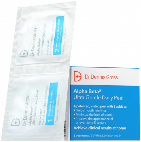 Dr Dennis Gross Skincare Alpha Beta Face Peel Ultra Gentle Peel 5-Pack i gruppen Ansikte / Ansiktspeeling / Peel pads hos Hudotekets Webshop (DG-580180)
