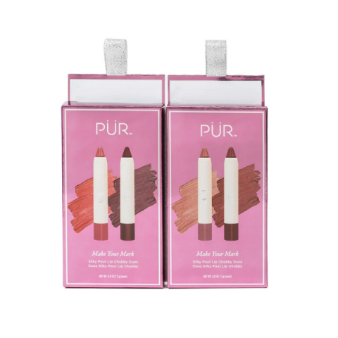 PÜR Silky Pout Creamy Lip Chubby Duos i gruppen Julkit hos Hudotekets Webshop (F2042)