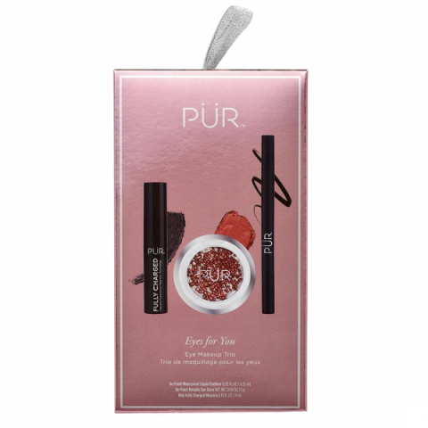 PÜR Eye Makeup Trio Rose Gold i gruppen Julkit hos Hudotekets Webshop (F2045)