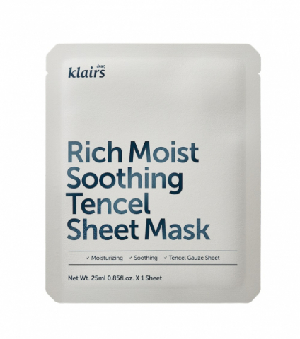 Klairs Rich Moist Soothing Tencel Sheet Mask  i gruppen Ansikte / Ansiktsmask hos Hudotekets Webshop (K101)