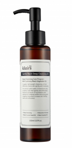 Klairs Gentle Black Deep Cleansing Oil i gruppen Ansikte / Rengöringsritualen / Ansiktsrengöring hos Hudotekets Webshop (K103)