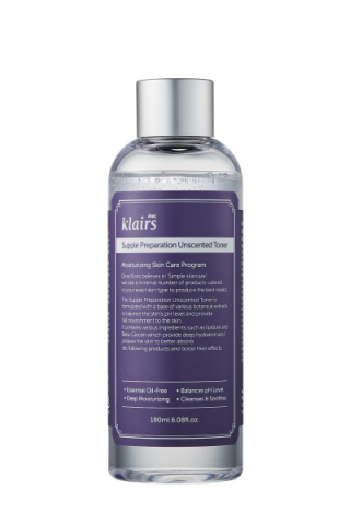 Klairs Supple Preparation Unscented Toner i gruppen Ansikte / Rengöringsritualen / Ansiktsvatten hos Hudotekets Webshop (K122)