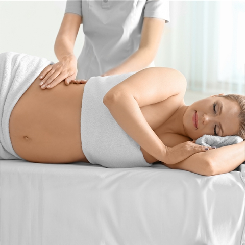 Gravidmassage i gruppen Behandlingar / Kropp / Massage & kroppsbehandlingar hos Hudotekets Webshop (MTB1)