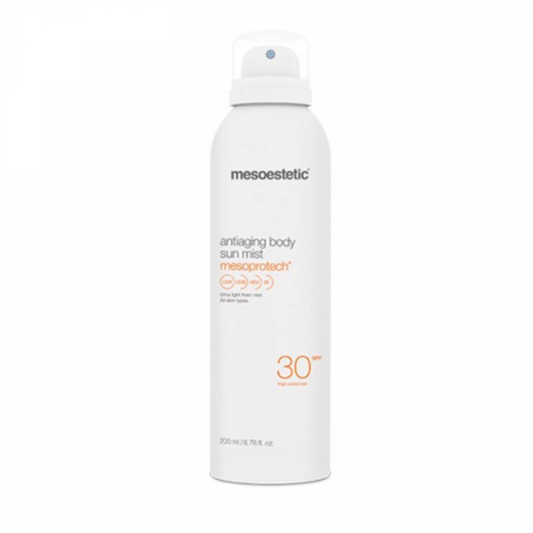 Mesoestetic Mesoprotech Antiaging Body Sun Mist 30+ Kort Datum i gruppen Sol / Solkräm hos Hudotekets Webshop (Mesokort30)