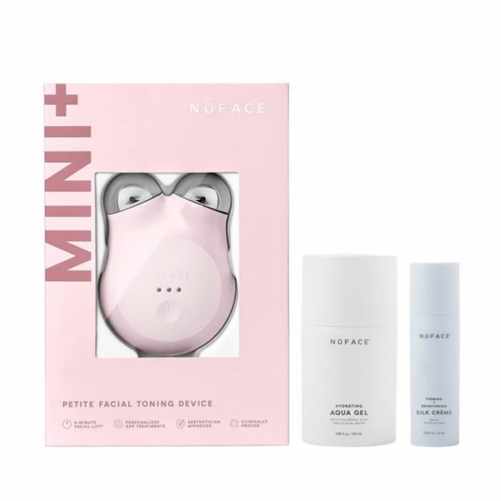 NuFACE MINI+ Starter Kit Sandy Rose i gruppen Ansikte / LED-masker & hudvårdsapparater  hos Hudotekets Webshop (NU-42023)