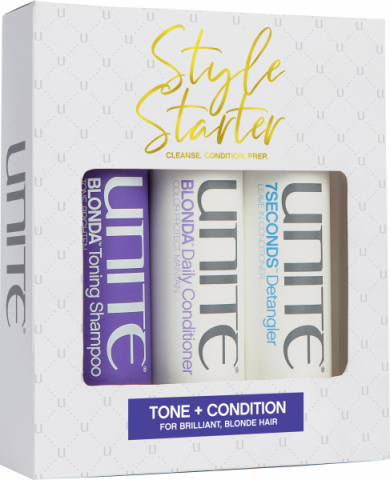 Unite Blonda Styler Starter Set i gruppen Hår / Kit & Paket hos Hudotekets Webshop (P2010)