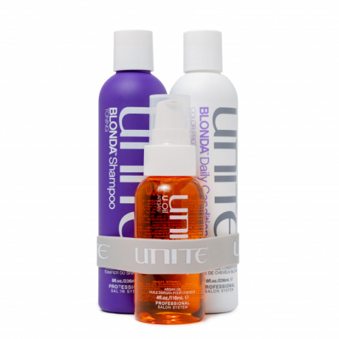 Unite Tone & Shine Trio Kit i gruppen Hår / Kit & Paket hos Hudotekets Webshop (P2029)