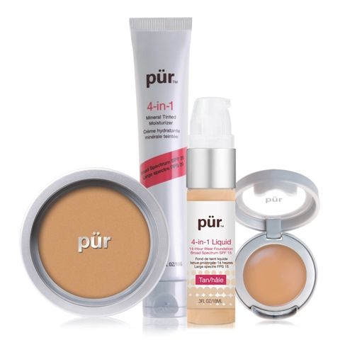 Pürminerals 4-in-1 Complexion Kit Tan i gruppen Makeup / Bas / Primer hos Hudotekets Webshop (PM-5524)