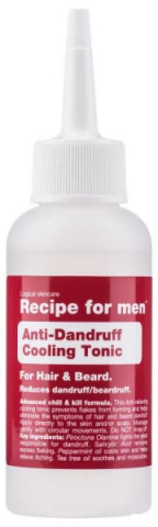 Recipe for men Anti-Dandruff Tonic - hair & beard i gruppen Hår / Specialvård / Torr hårbotten & mjäll hos Hudotekets Webshop (R028)