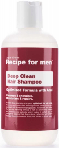 Recipe for men Deep Cleansing shampoo  i gruppen Hår / Schampo / Djuprengörande schampo hos Hudotekets Webshop (R067)