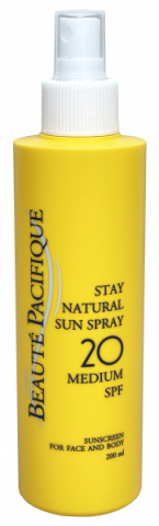Beauté Pacifique Stay Natural Sun Spray SPF 20 i gruppen Sol / Solkräm hos Hudotekets Webshop (StayNatural)