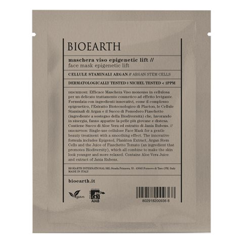 Bioearth Epigenetic Lift Sheetmask i gruppen Ansikte / Ansiktsmask / Mogen hud hos Hudotekets Webshop (b1014)