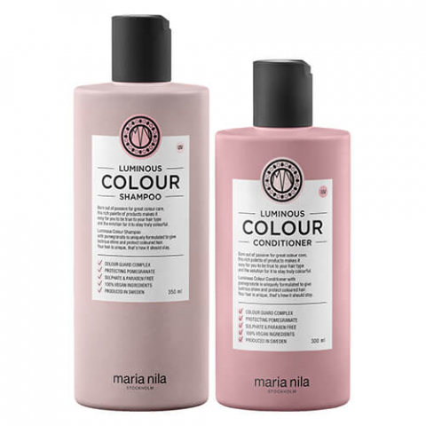 Maria Nila Luminous Colour Duo i gruppen Hår / Schampo / Schampo för färgat hår  hos Hudotekets Webshop (bundlinglouminouscolour)