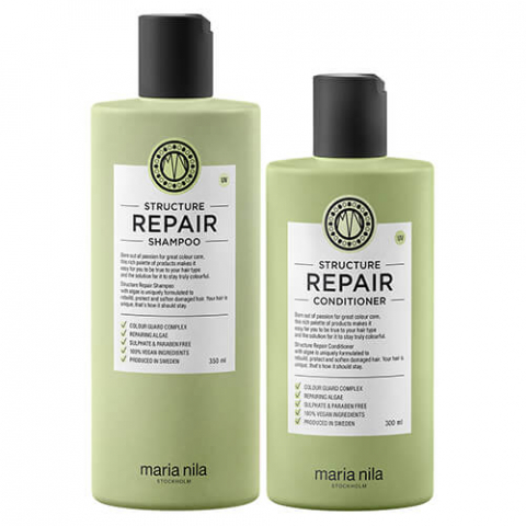 Maria Nila Structure Repair Duo i gruppen Hår / Balsam  / Balsam hos Hudotekets Webshop (bundlingstructurerepair)