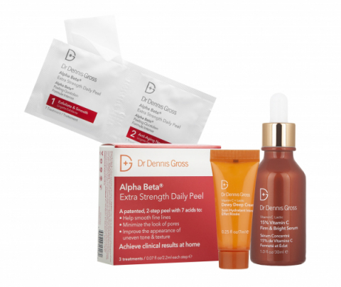 Dr Dennis Gross Vitamin C Lactic Intro Kit Firm Bright Glow i gruppen Hudtyp/tillstånd / Ojämn hudton hos Hudotekets Webshop (glow2)