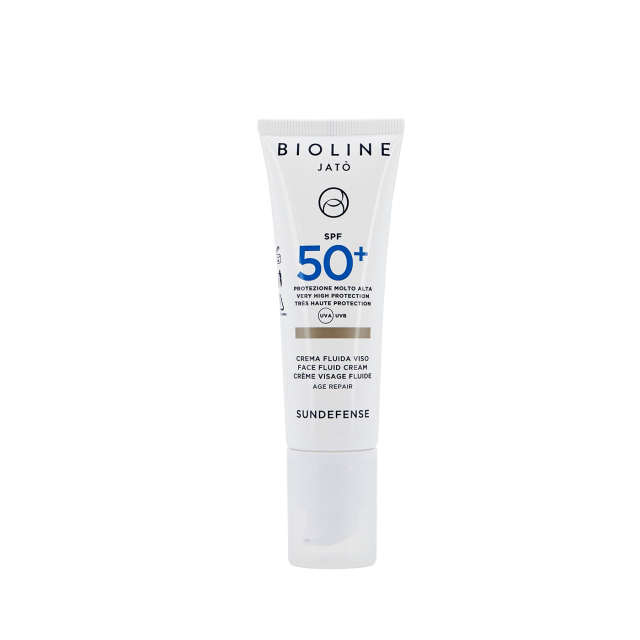 Bioline SPF 50+ Very High Protection Face Fluid Cream Age Repair 