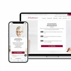 Hudotekets Hudanalys - få produkter på köpet