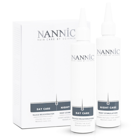 Nannic Hair Serum Day Care + Nannic Hair Serum Night Care Duo i gruppen Hår / Specialvård / Håravfall hos Hudotekets Webshop (n5220)