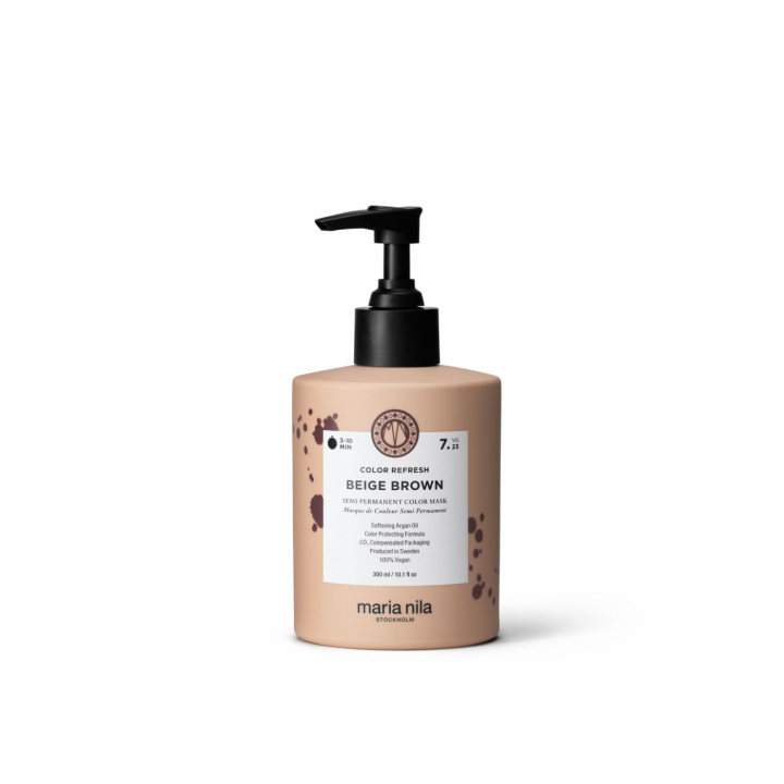 Maria Nila Color Refresh Beige Brown i gruppen Hår / Balsam  / Balsam med färgpigment hos Hudotekets Webshop (r6724)