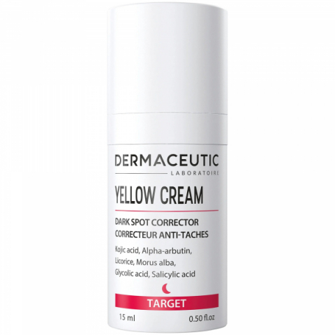 Dermaceutic Yellow Cream Kort Datum i gruppen Ansikte / Punktbehandlare / Pigmenteringsprodukter hos Hudotekets Webshop (yellowkortdatum)