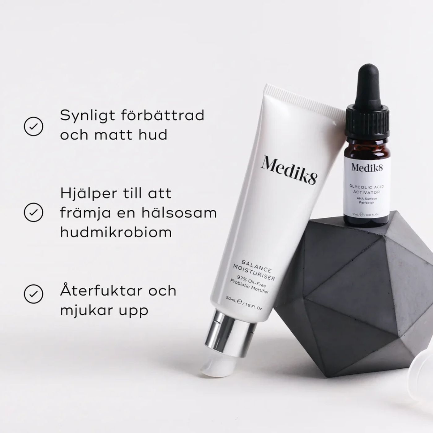 Medik8 Balance Moisturiser & Glycolic Acid Activator