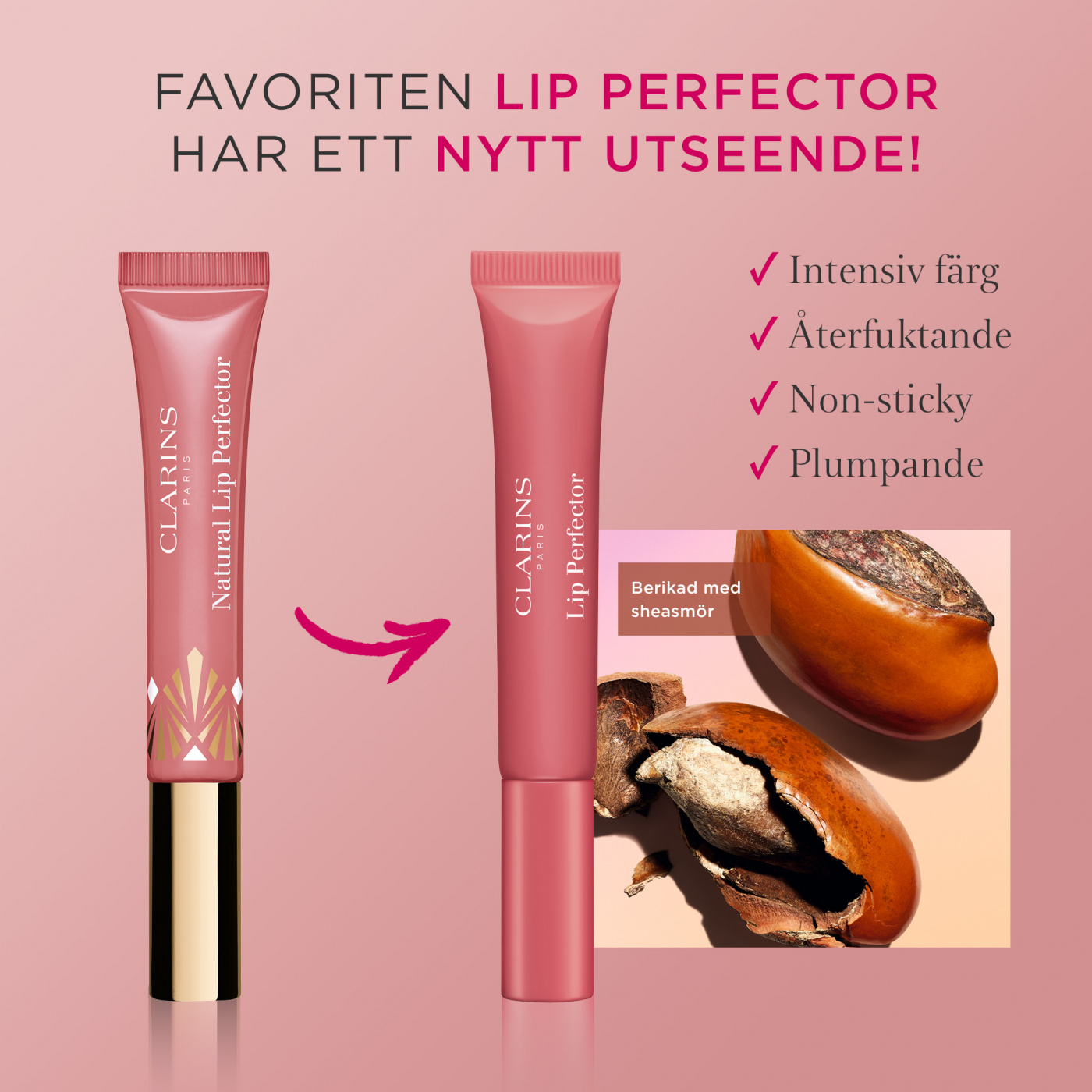 Clarins Natural Lip Perfector 07 Toffe Pink Shimmer