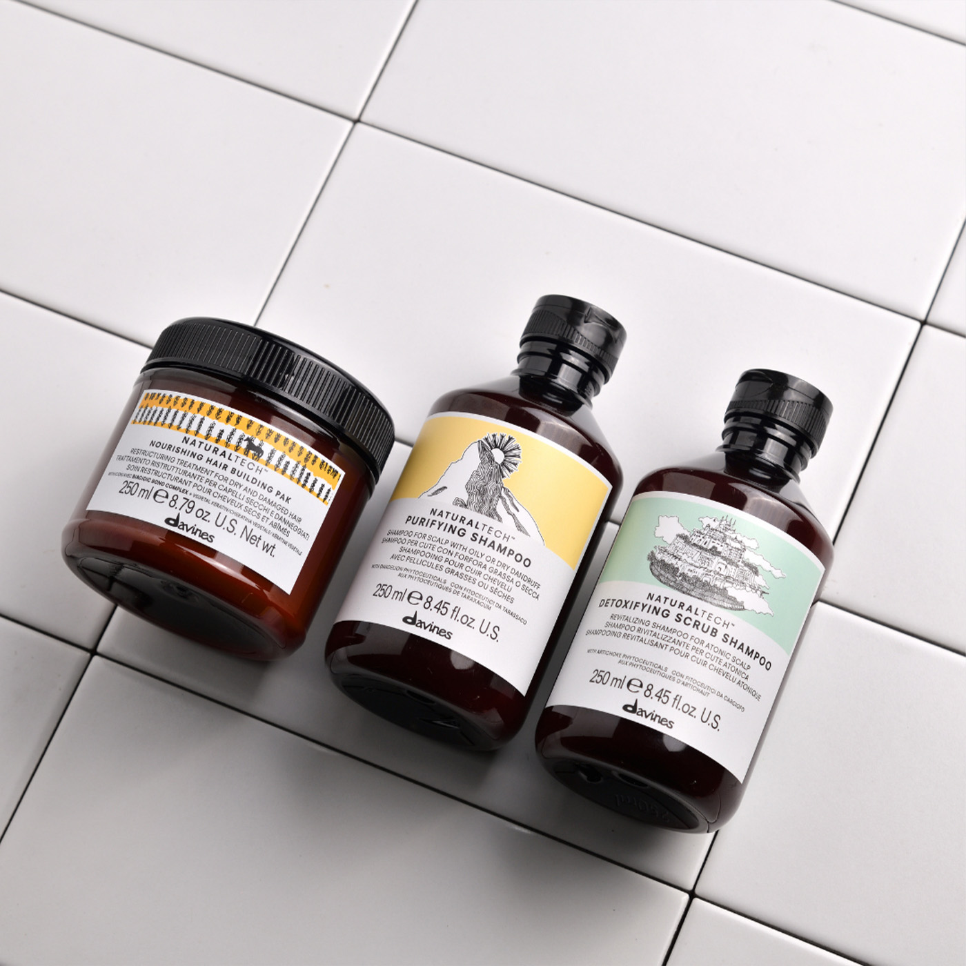 Davines NaturalTech Nourishing Hair Building Pak